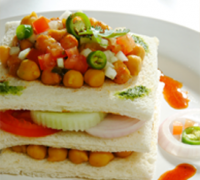 Bread Channa Chat Bread Channa Chat
